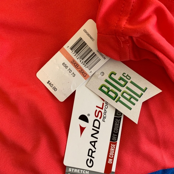 LGrandSlam Colorblock Stretch Golf Polo - Picture 5 of 5